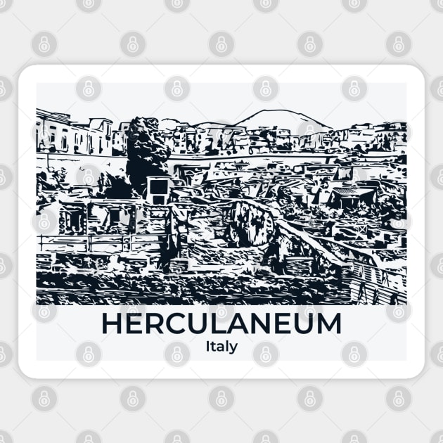 Herculaneum - Italy Magnet by Lakeric
